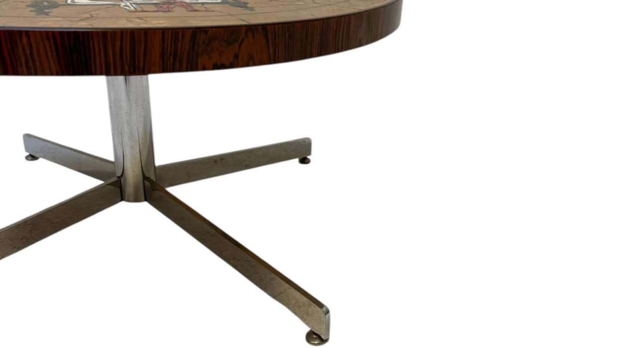 Mid-Century Modern Coffee Table with Tiles by Denisco, 1970s